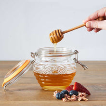 Lade das Bild in den Galerie-Viewer, Honigtopf mit Honiglöffel mit Bügelverschluss