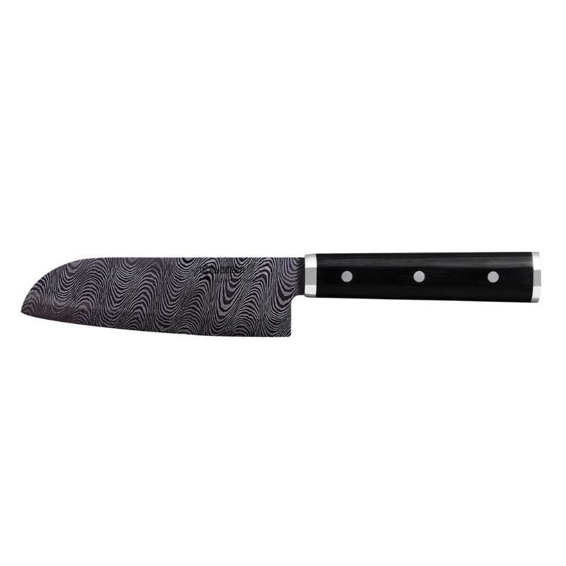 KIZUNA Santoku-Keramikmesser klein, Klinge: 14 cm